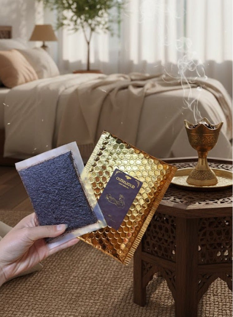 أود أل سعود بخور العنبر والعود الفاخر، بوزن 80 جرام، ذو رائحة غنية، ينقي الروح، مناسب للحفلات والصلوات. - Image 4